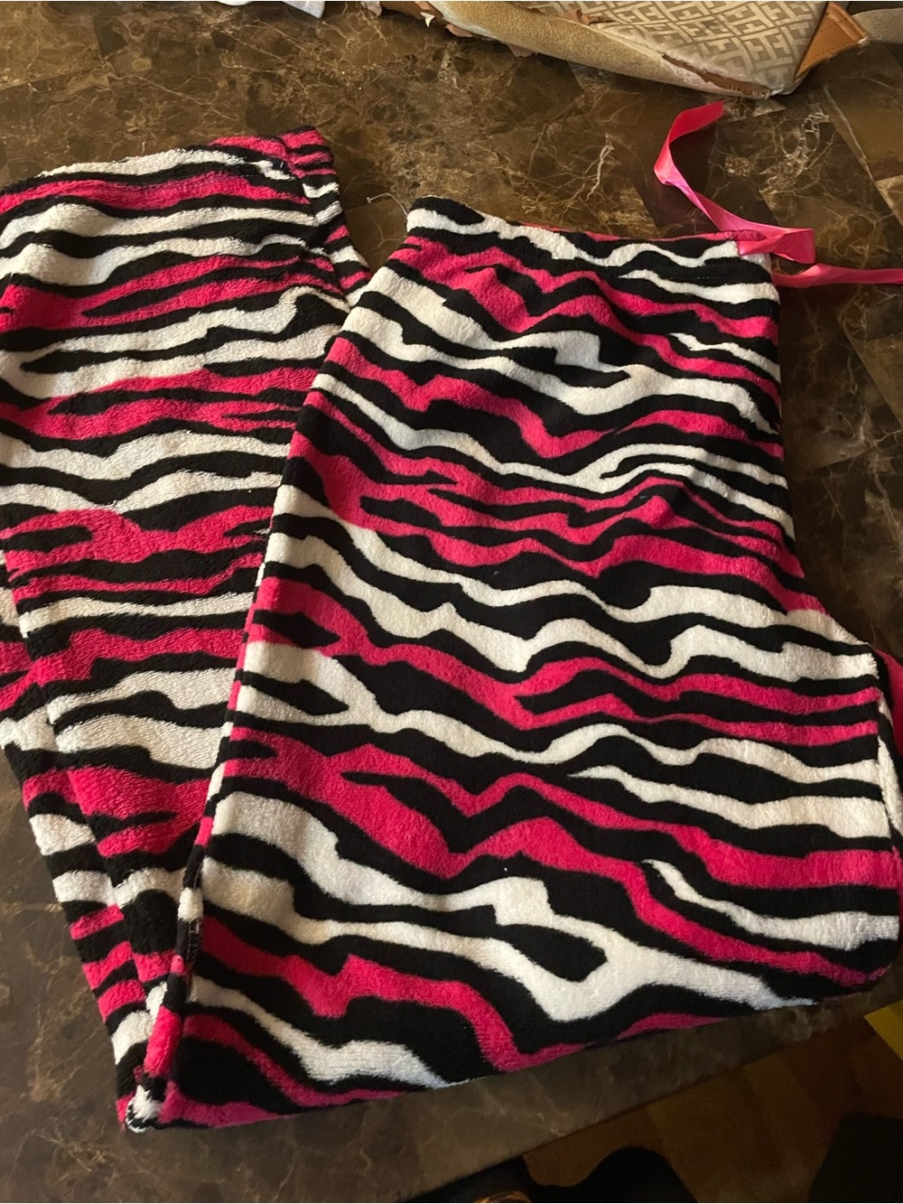 Women’s Pink Zebra Print One-Piece Pajama
